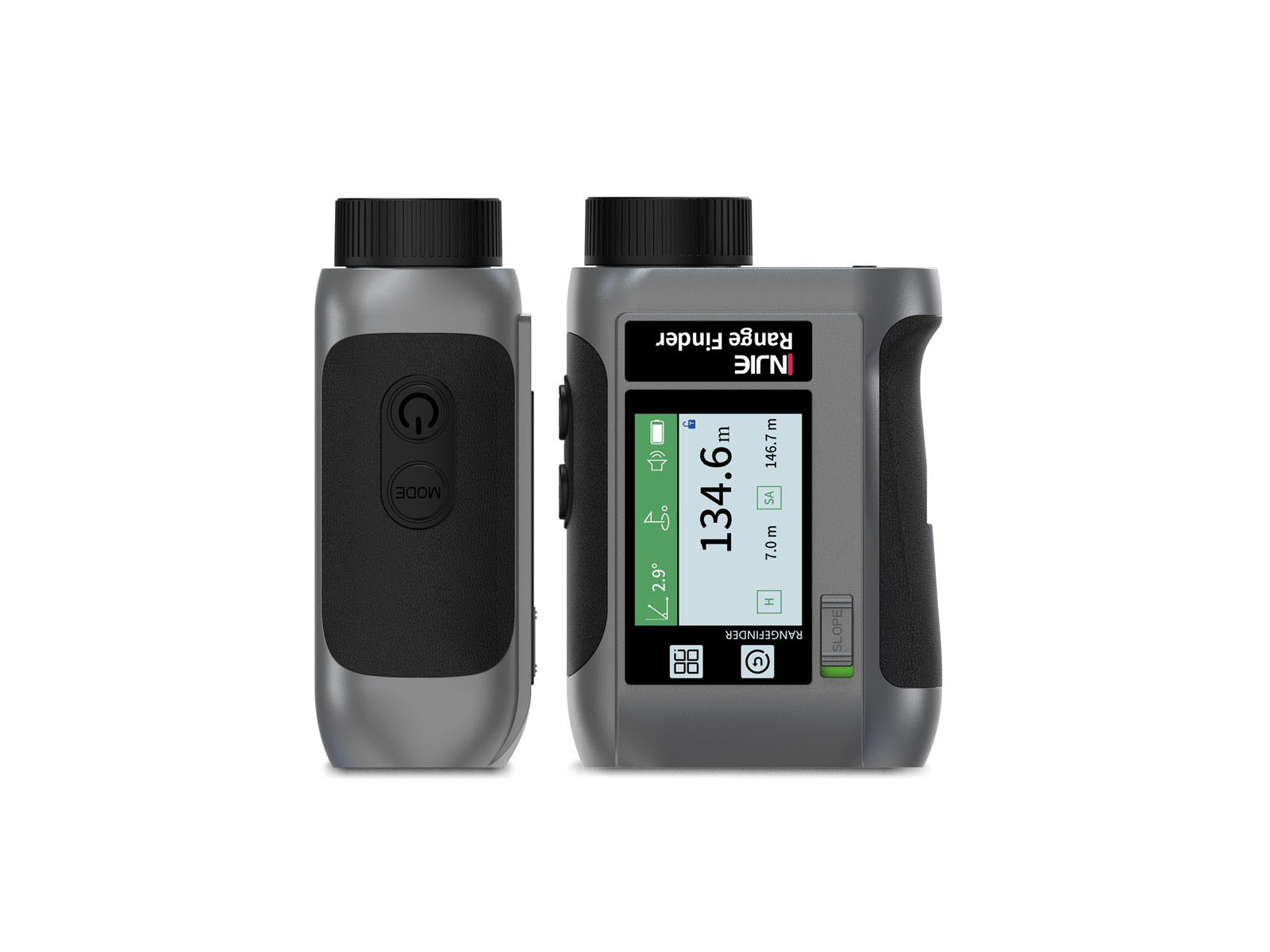 INJIE 1500LXT-Pro Laser Rangefinder, Altimeter, Angle Measuring Device with Dual External Display